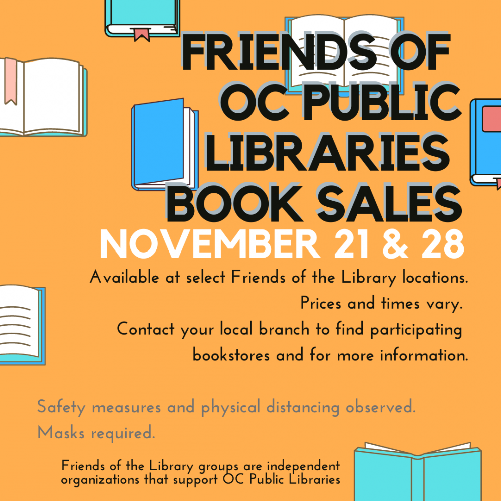 Friends of OC Public Libraries Book Sales City of Garden Grove